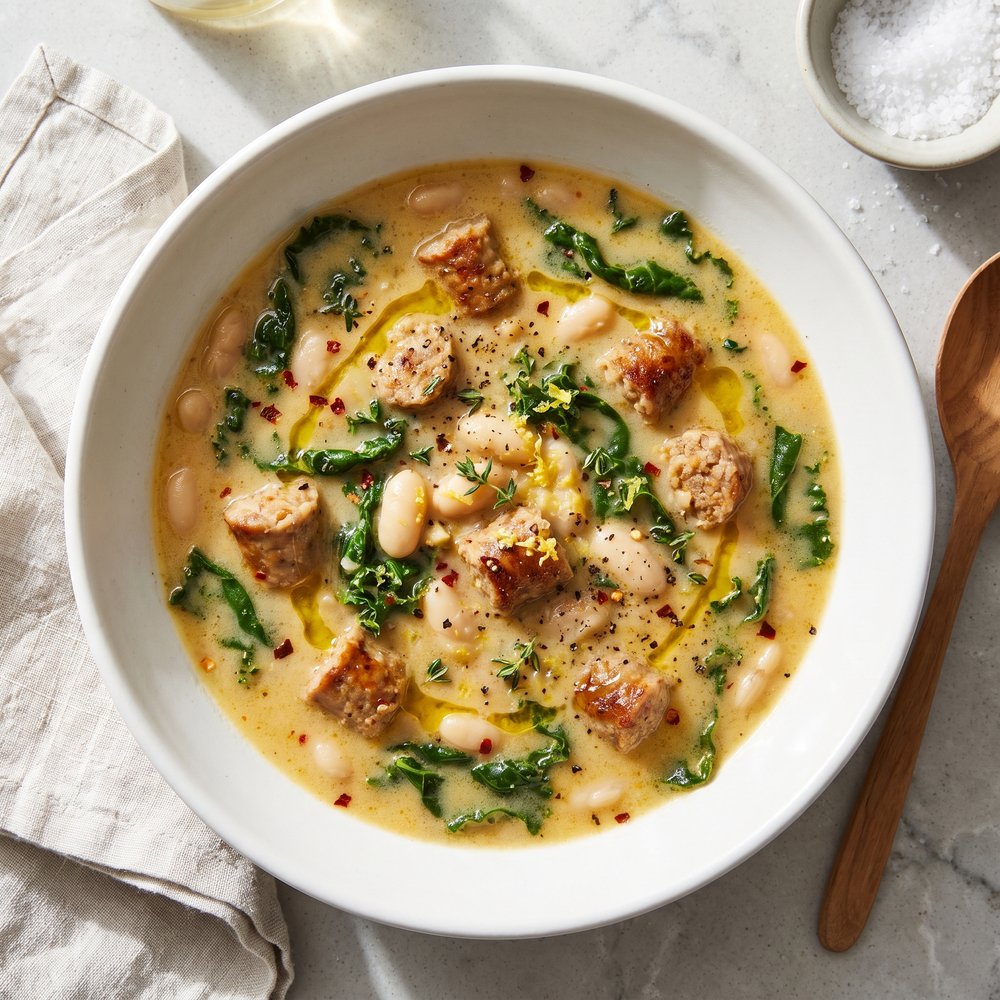 Instant Pot Tuscan Bean and Sausage Soup
