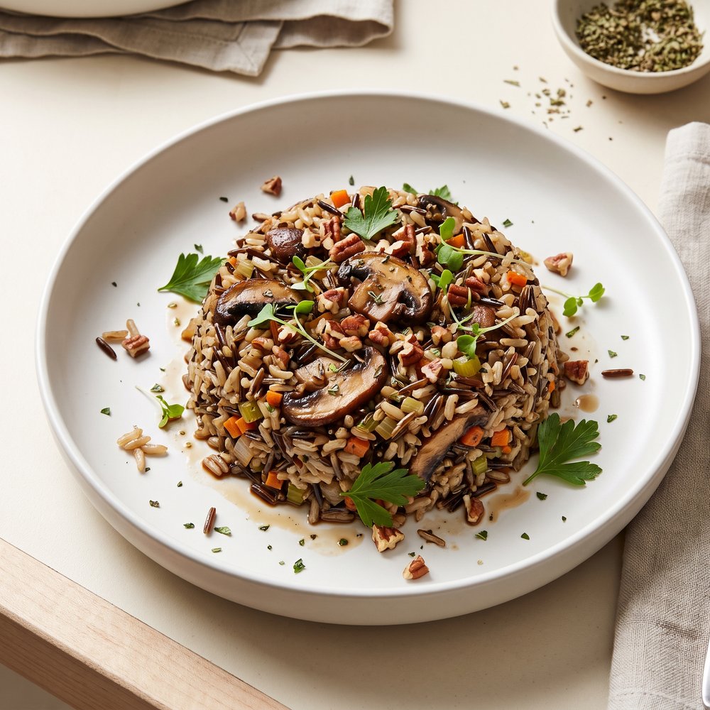 Instant Pot Wild Rice with Mushrooms