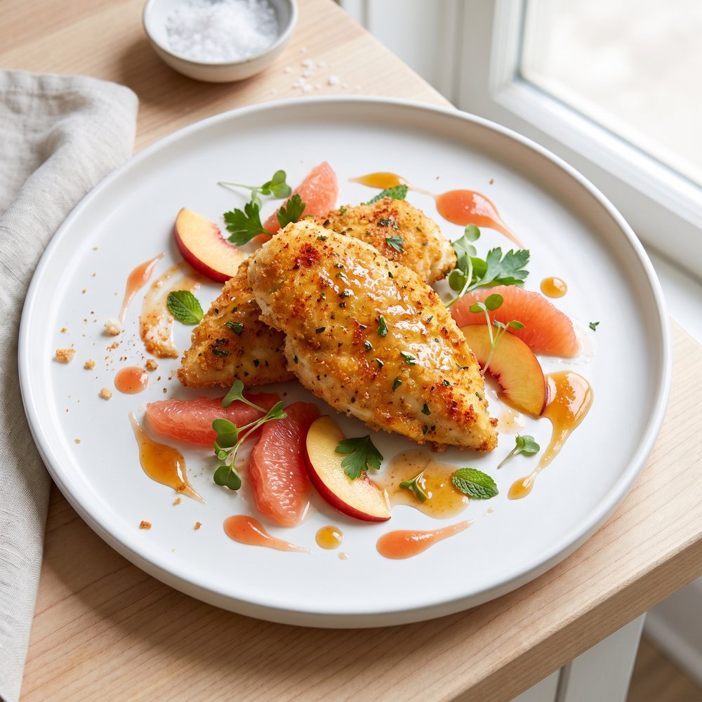 Island-Style Chicken with Grapefruit and Nectarine