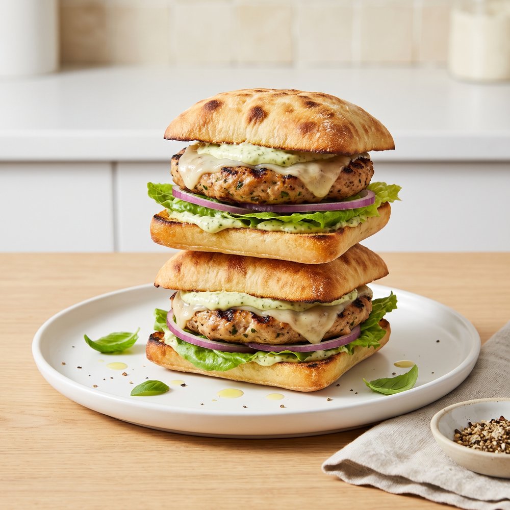 Italian-Style Turkey Burgers on the Grill