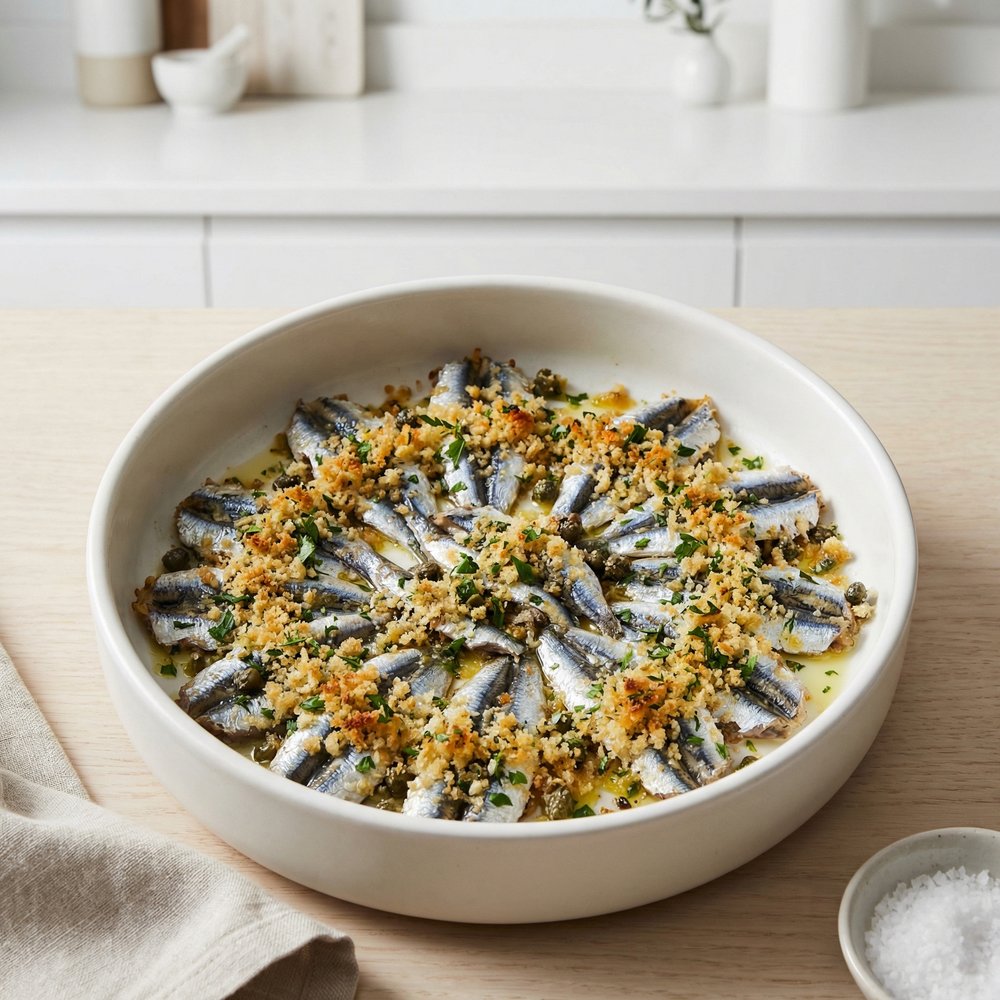 Tortiera di Alici (Baked Italian Anchovies)