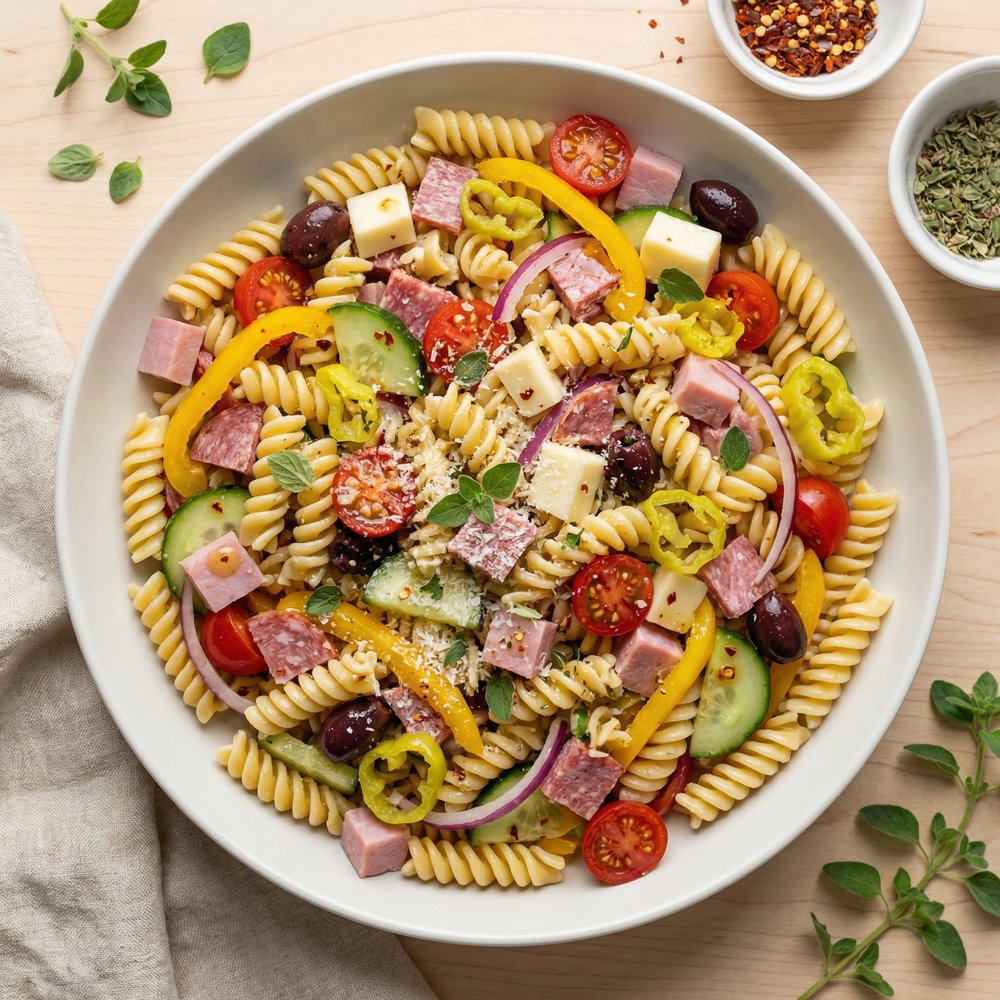 Italian Deli Grinder Pasta Salad