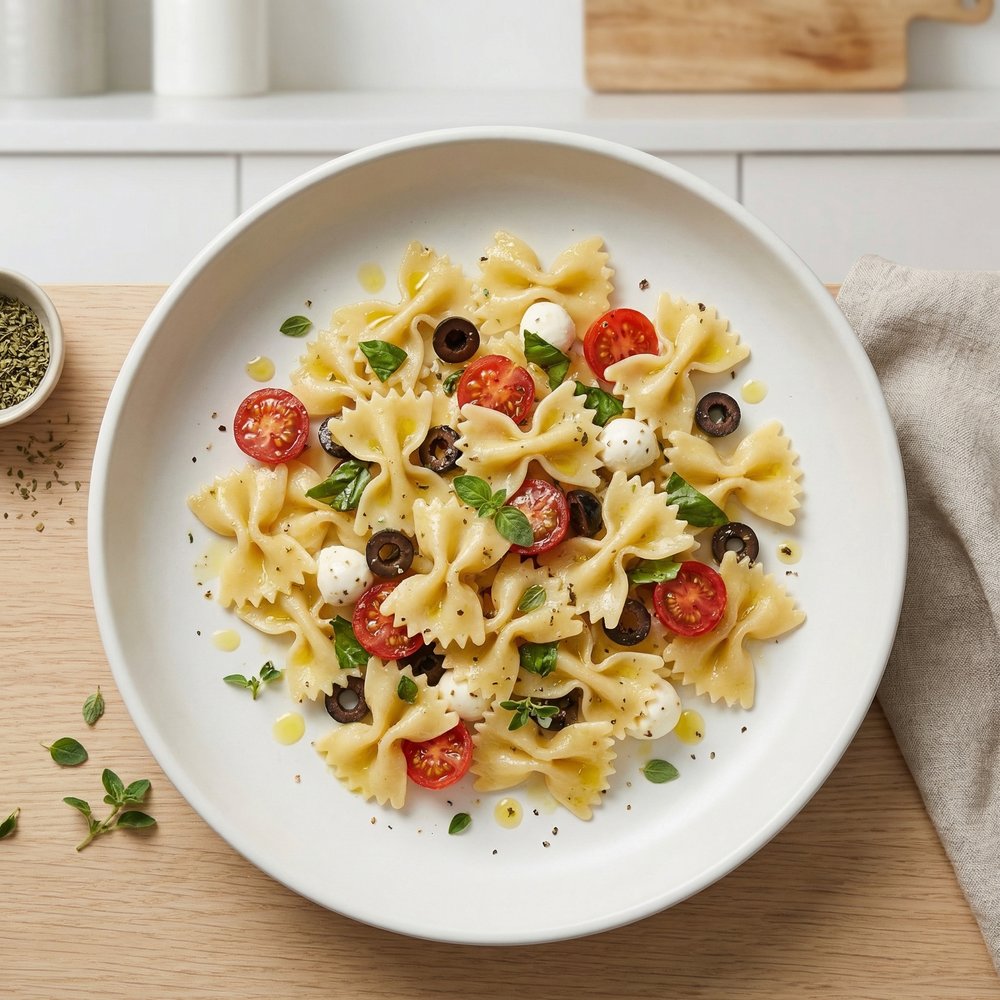 Chilled Farfalle Pasta Salad
