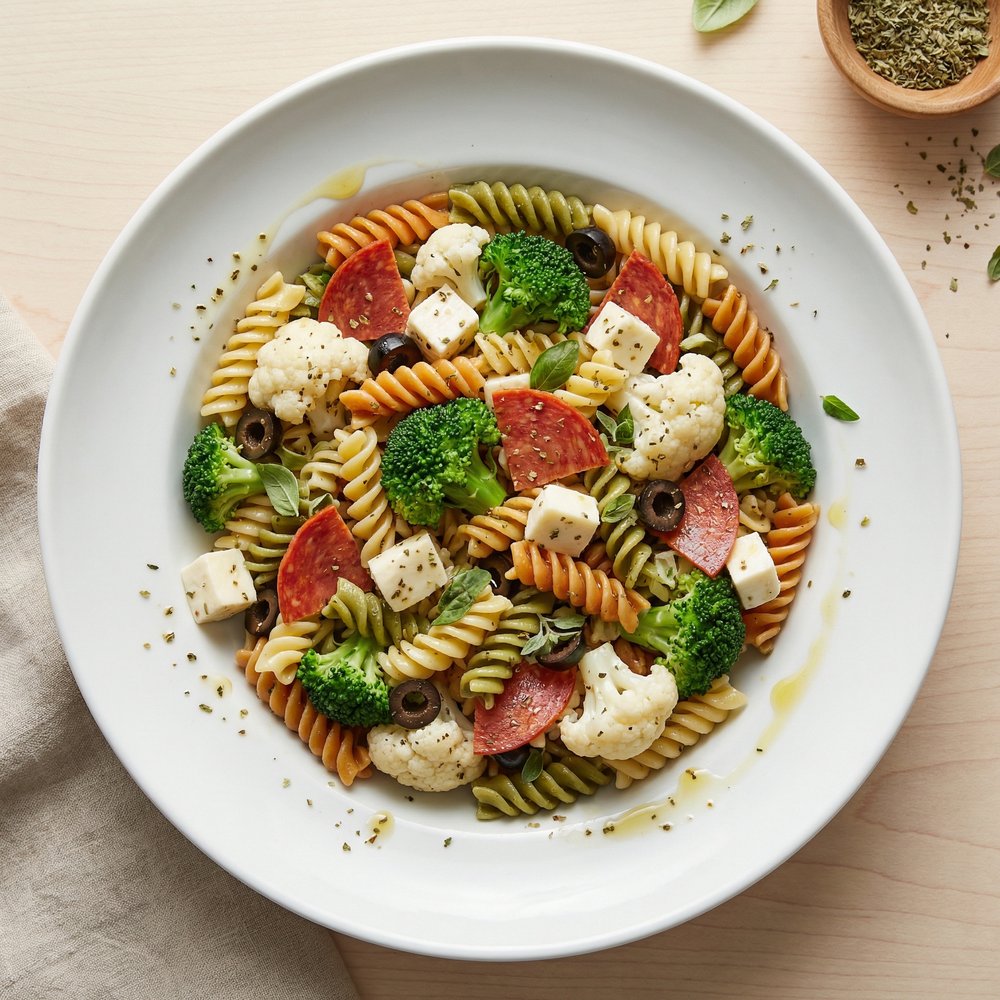 Hearty Tri-Color Pasta Salad