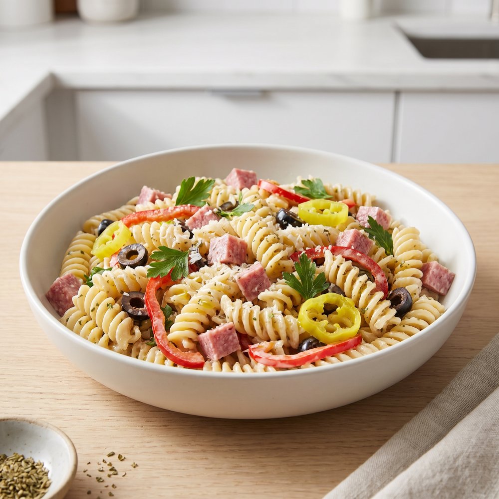 Italian Pasta Salad for Salami Fans