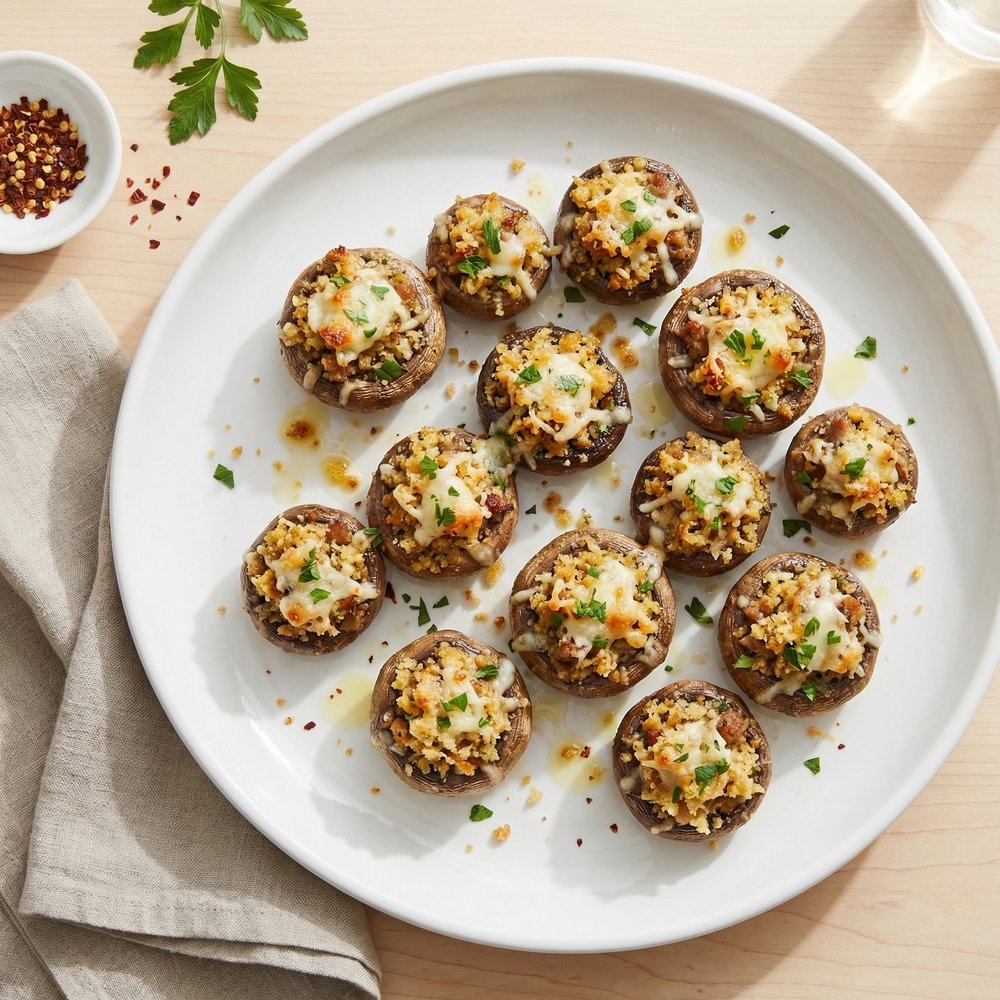 Sausage-Stuffed Mushrooms