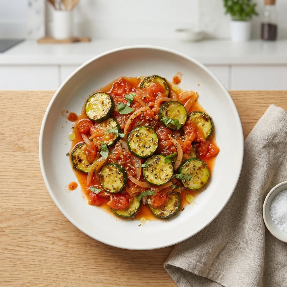 Tuscan-Style Sautéed Zucchini with Tomatoes