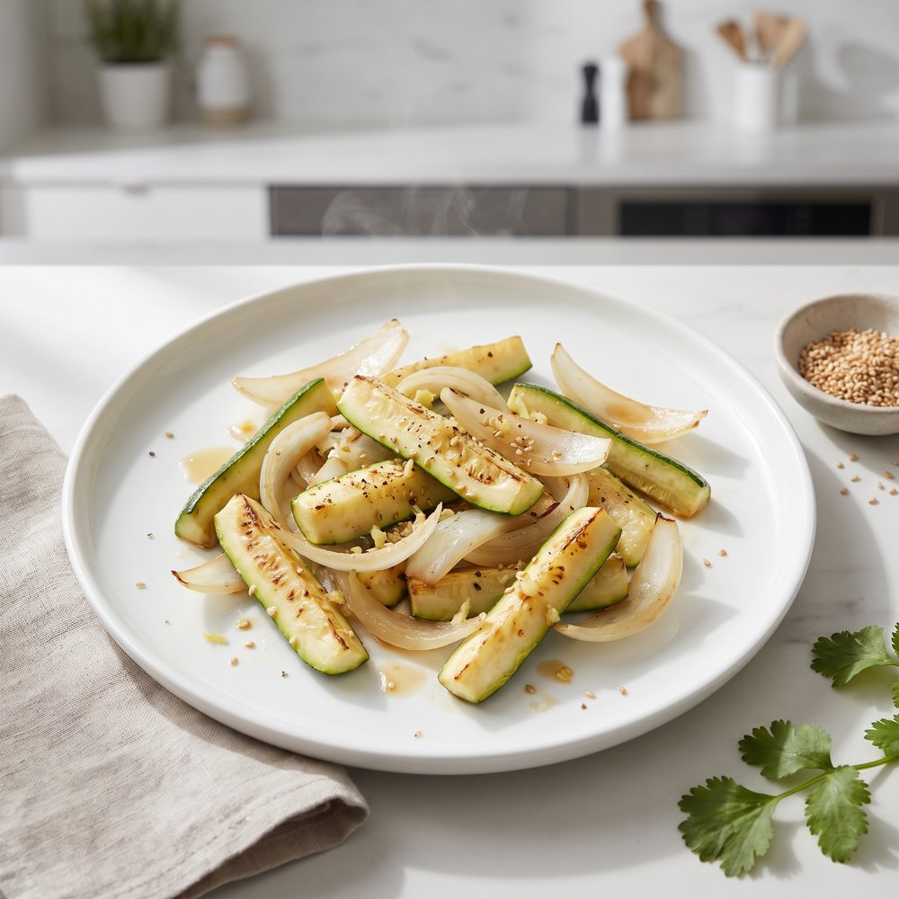 Japanese Steakhouse-Style Zucchini