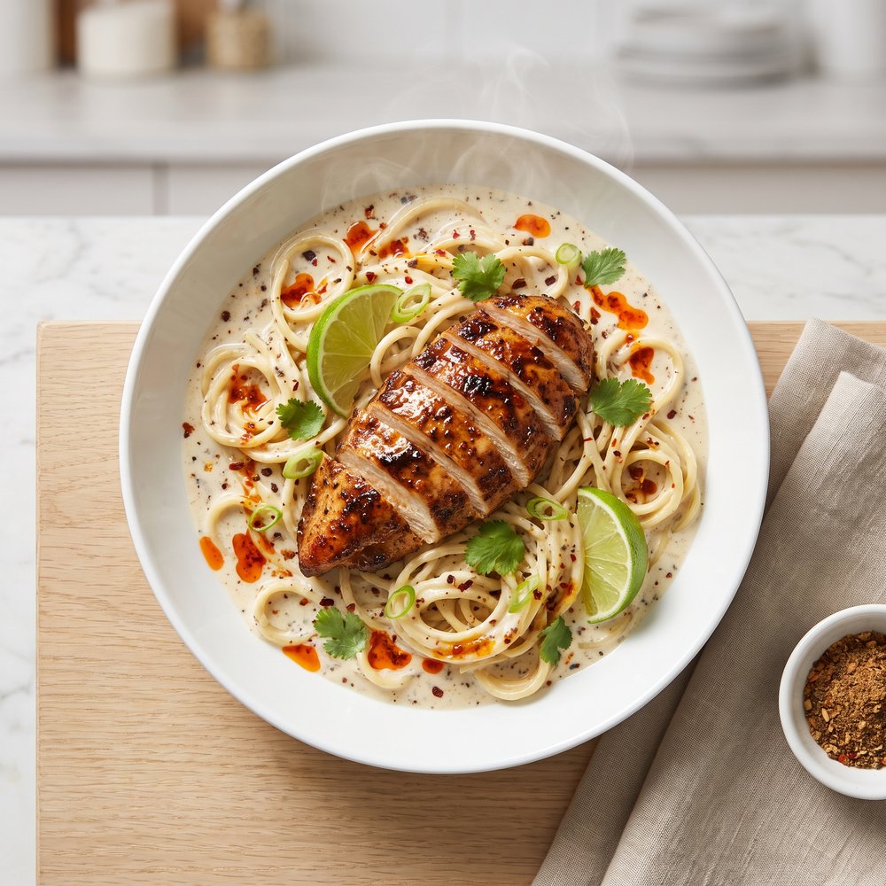 Jerk Chicken and Pasta