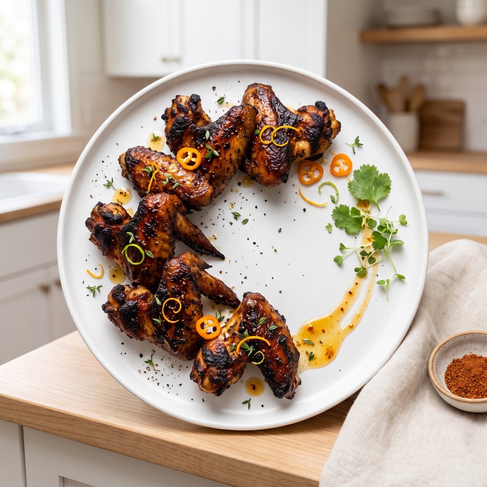 Jerk Grilled Chicken Wings