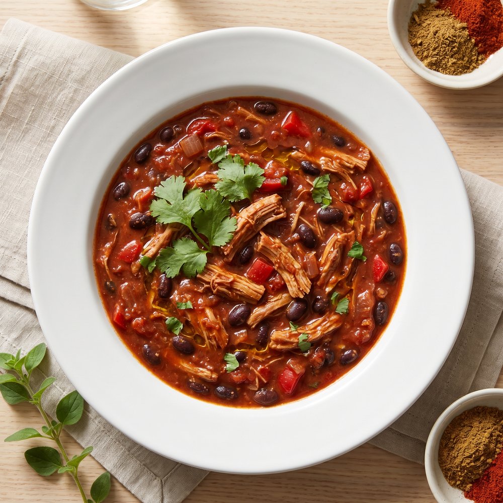 Jerre's Black Bean and Pork Tenderloin Slow Cooker Chili