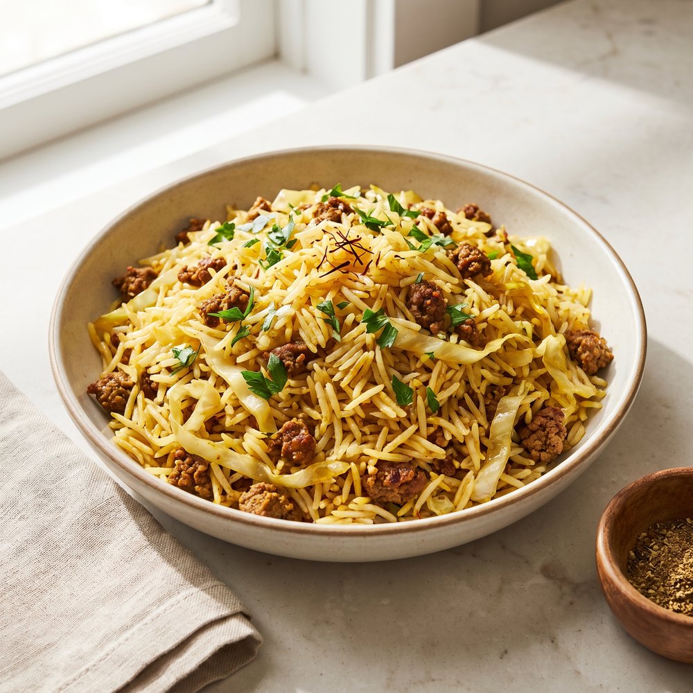 Kalam Polo (Persian Cabbage and Rice)