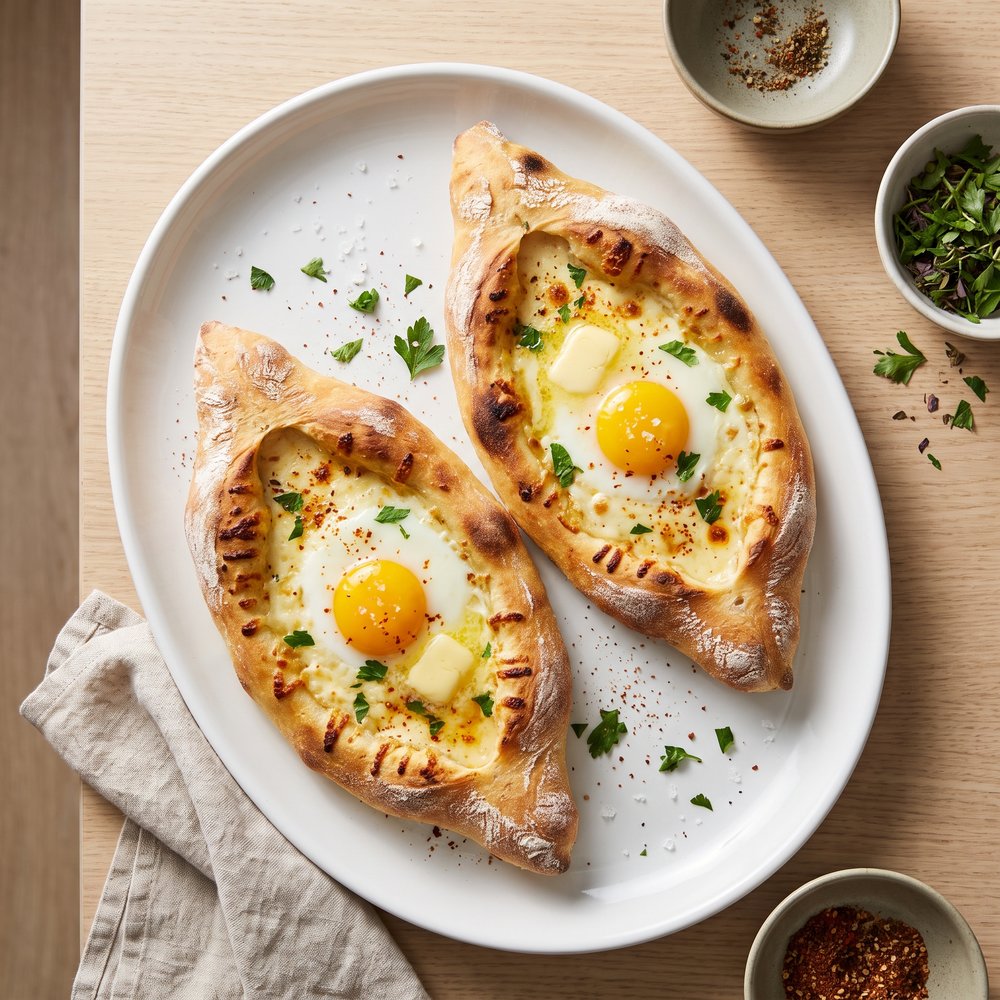 Khachapuri (Georgian Cheese Bread)