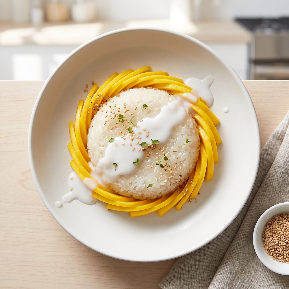 Khao Niew Mamuang: Thai Mango with Sweet Coconut Sticky Rice