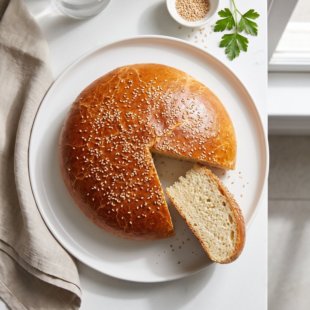 Khobz El Dar – Algerian Semolina Loaf
