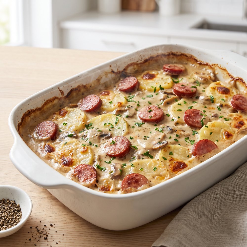 Kielbasa and Potato Bake