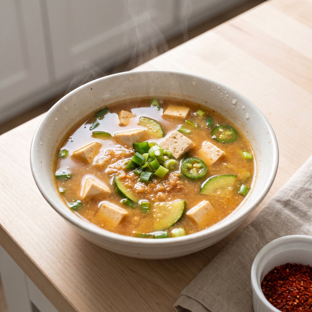 Korean Doenjang-Jjigae (Soybean Paste Soup)