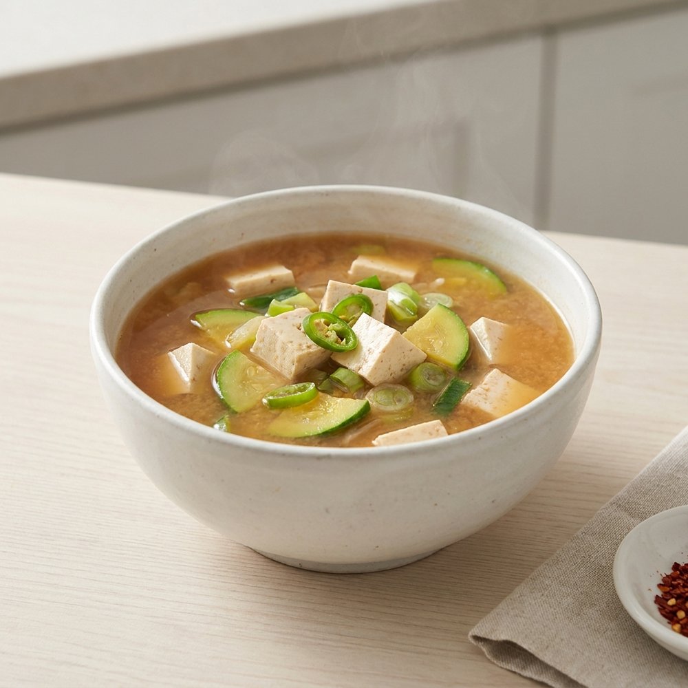 Korean Doenjang-Jjigae (Soybean Paste Soup)