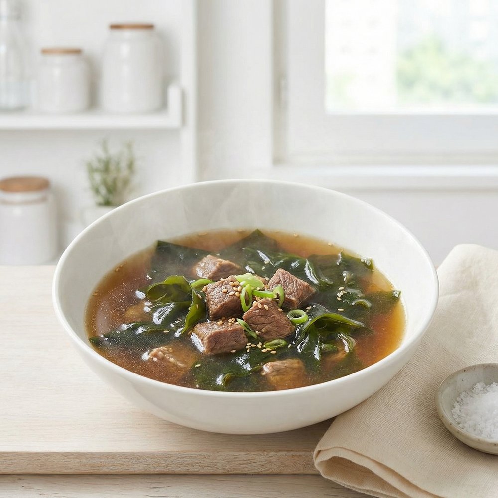 Korean Miyeok-Guk (Beef Seaweed Soup)