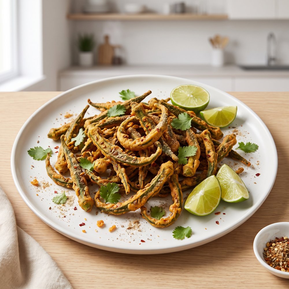 Kurkuri Bhindi (Crispy Okra) in the Air Fryer