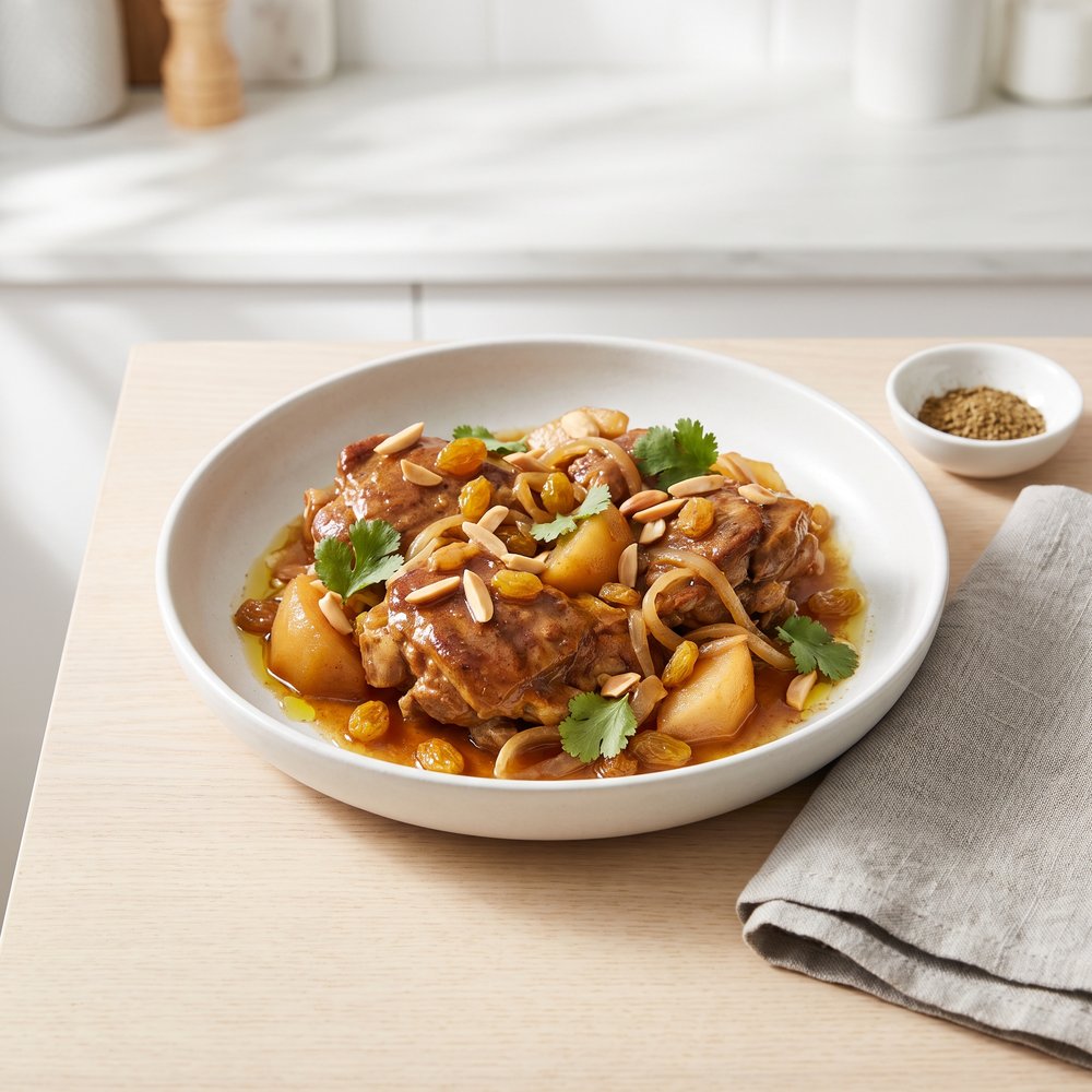 Lamb Tagine with Pears and Almonds