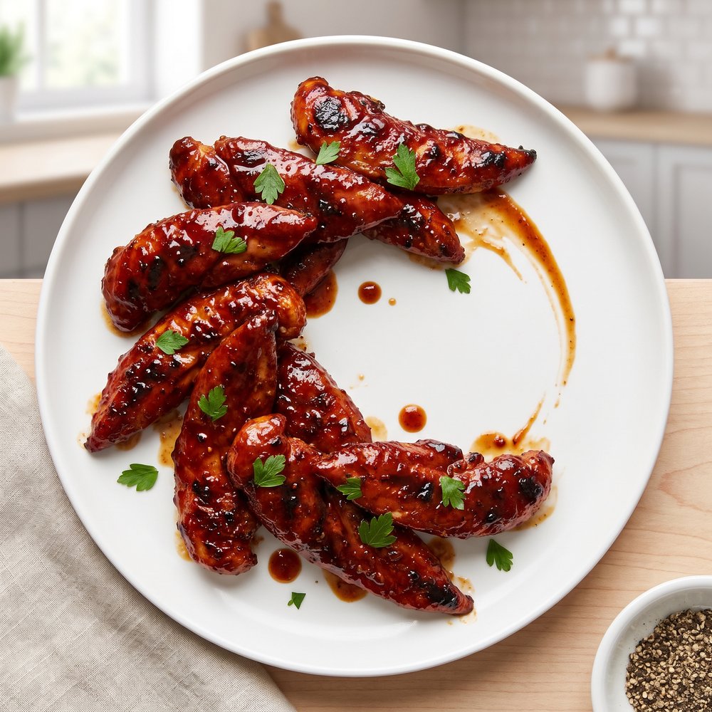 Last-Minute BBQ Chicken Strips