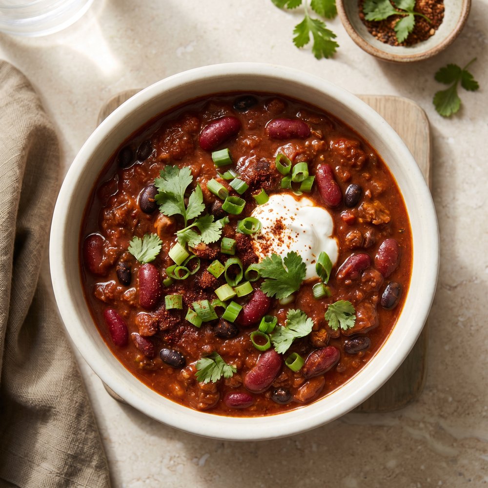 Laura's Speedy Crockpot Turkey Chili
