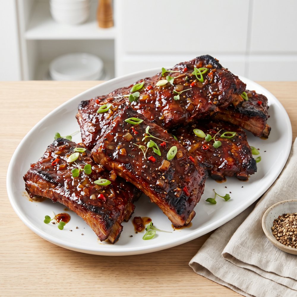 Lazy Sunday Slow-Braised Spare Ribs