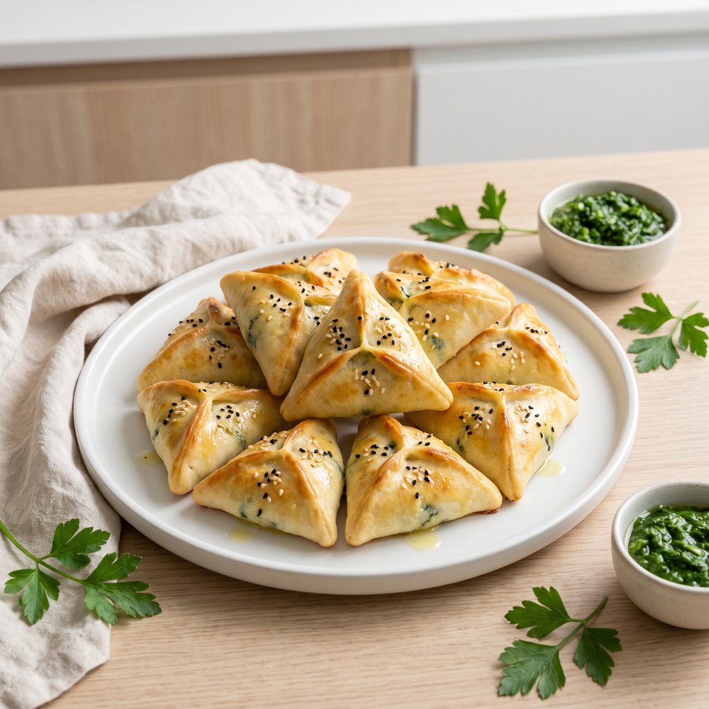 Lebanese Spinach Fatayer Hand Pies