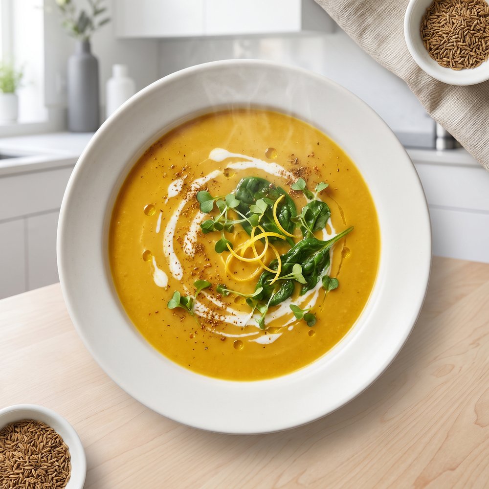 Leek, Yam & Coconut Cream Soup