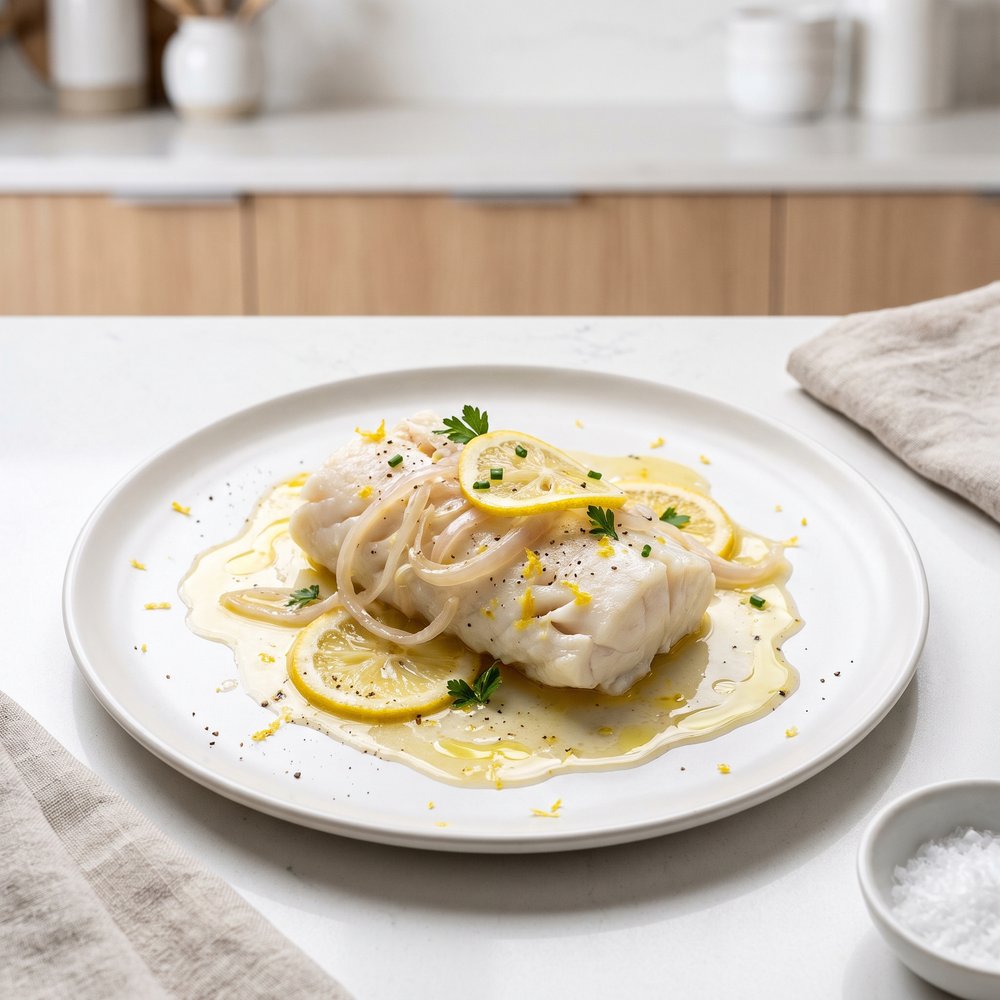 Lemon-Butter Sous Vide Cod Loins