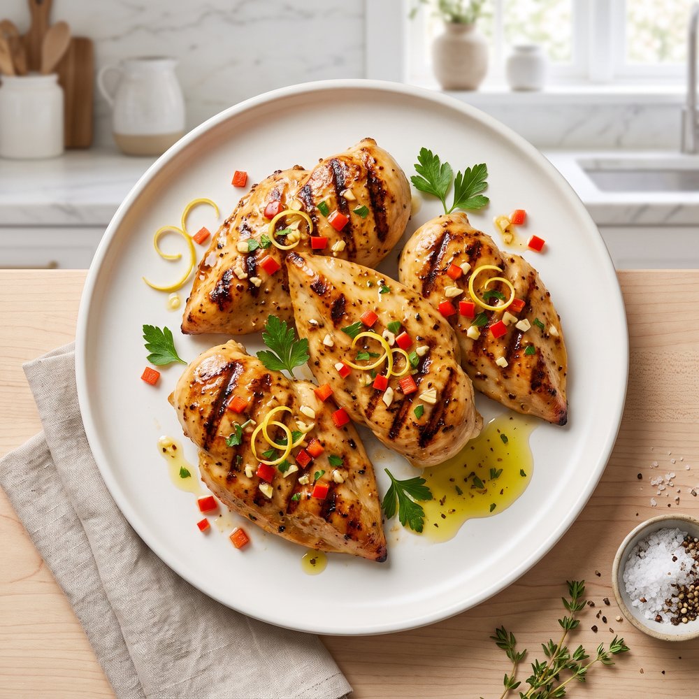 Lemon-Garlic Dijon Grilled Chicken