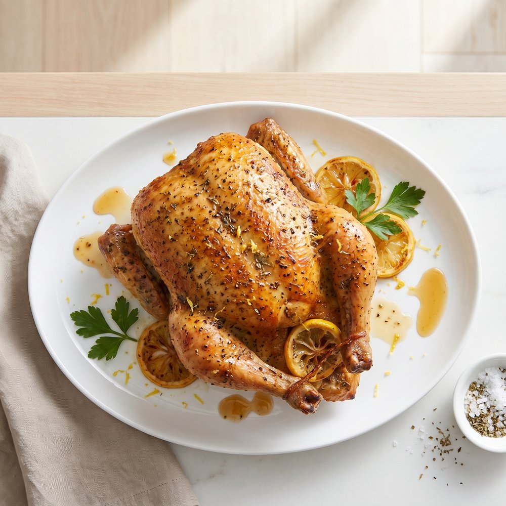 Lemon-Herb Roast Whole Chicken