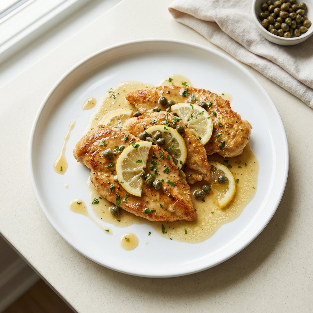 Classic Lemon-Caper Chicken Piccata