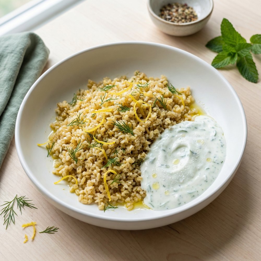 Bulgur Pilaf with Lemon and Fresh Dill