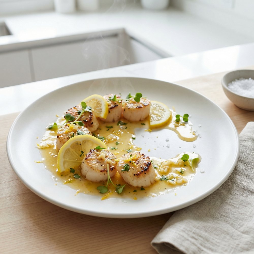 Grilled Bay Scallops
