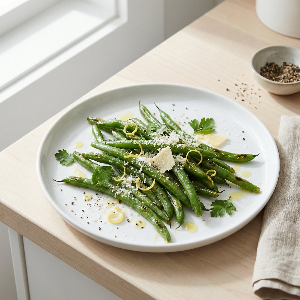 Bright and Simple Lemon-Garlic Green Beans