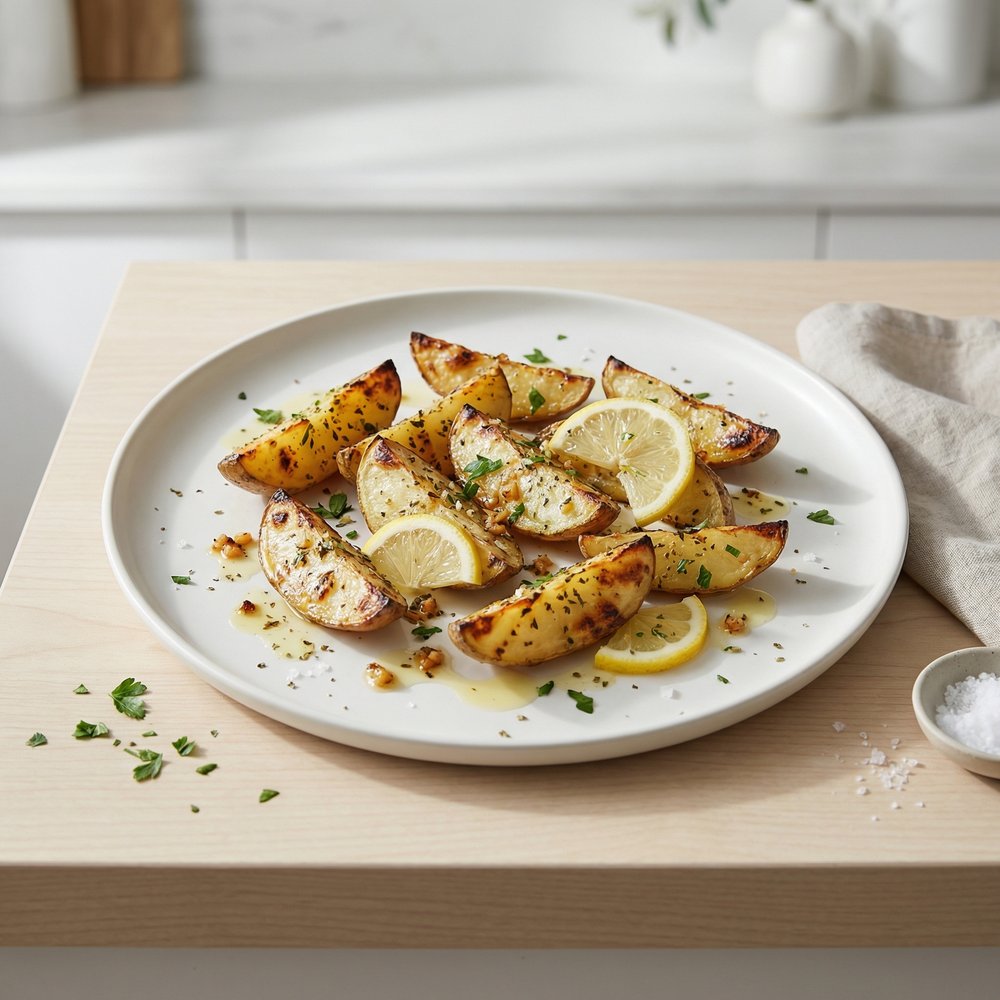 Lemon-Garlic Greek Grilled Potatoes