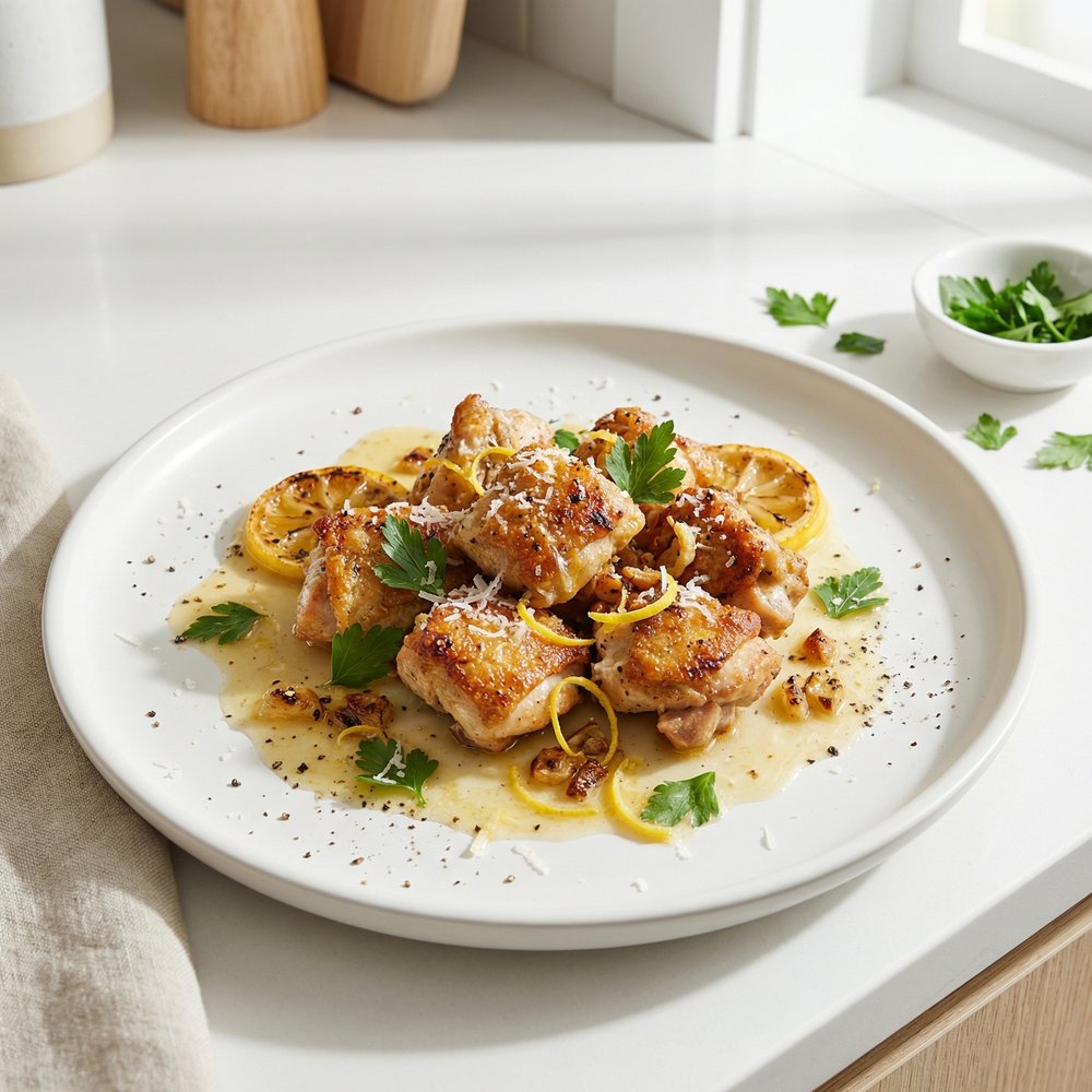 Lemon Parmesan Chicken Bites