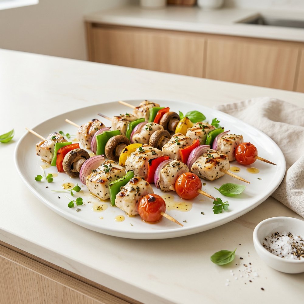 Aegean-Style Chicken Skewers