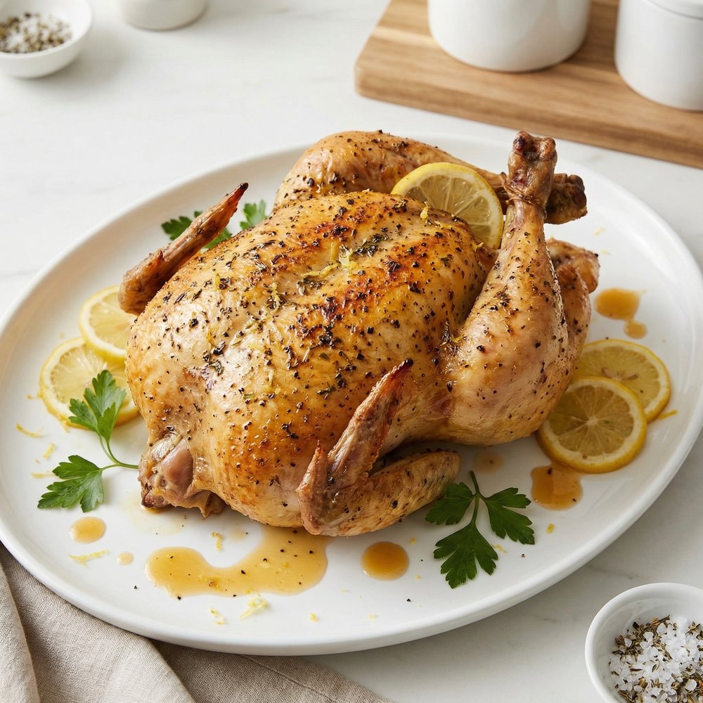 Lemon-Herb Roast Whole Chicken