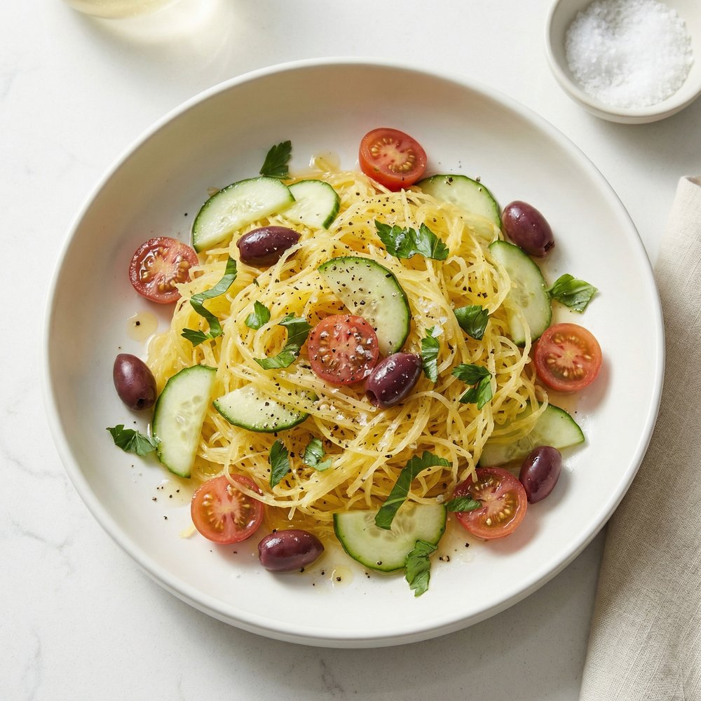 Bright Spaghetti Squash & Cucumber Salad