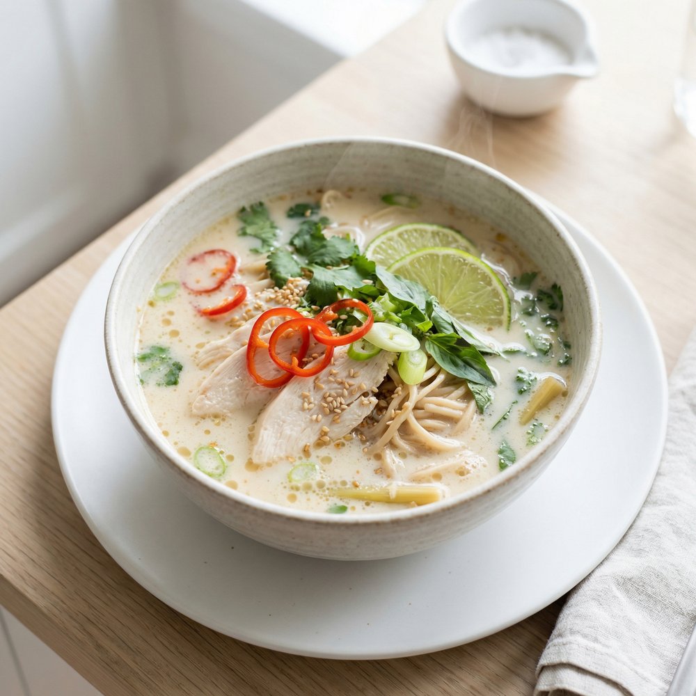 Chicken in Lemongrass Coconut Broth
