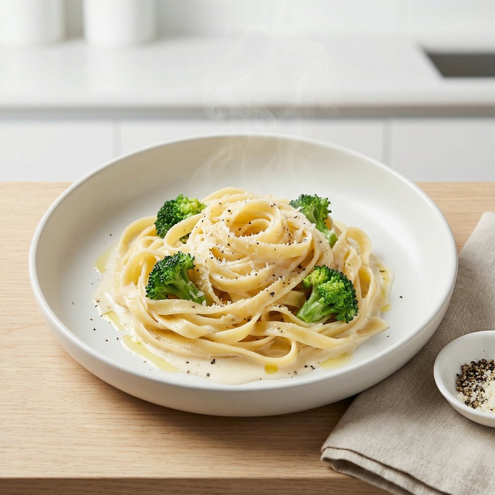Lightened-Up Fettuccine Alfredo