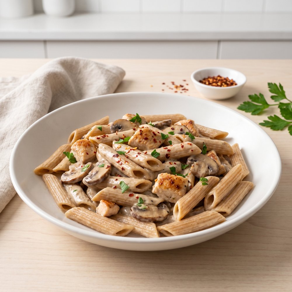 Light Creamy Chicken Penne
