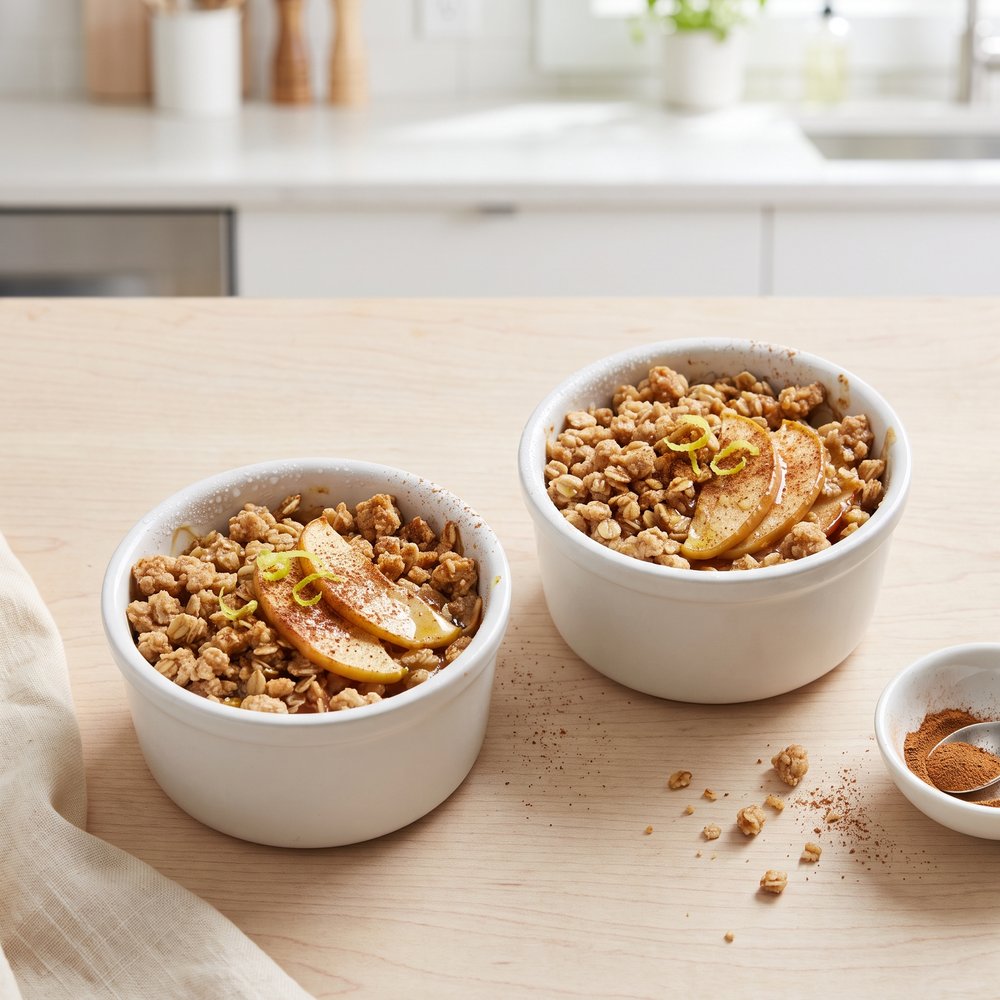 Lightened-Up Apple Crisp for Two