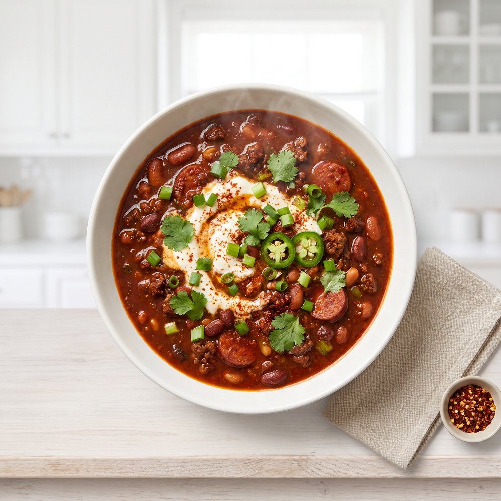 Lightened-Up Boilermaker Tailgate Chili