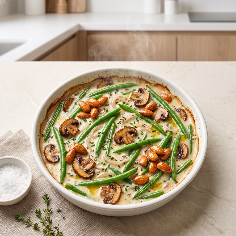 Lightened-Up Homemade Green Bean Casserole