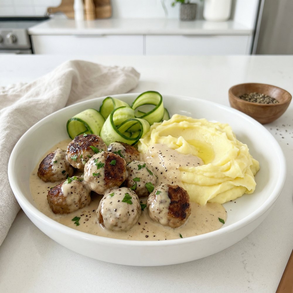 Healthier Swedish Meatballs