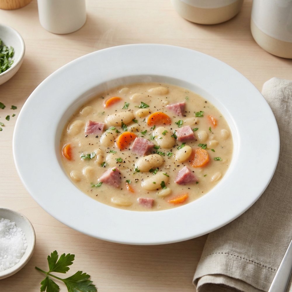 Dad's Ham Bone Lima Bean Soup